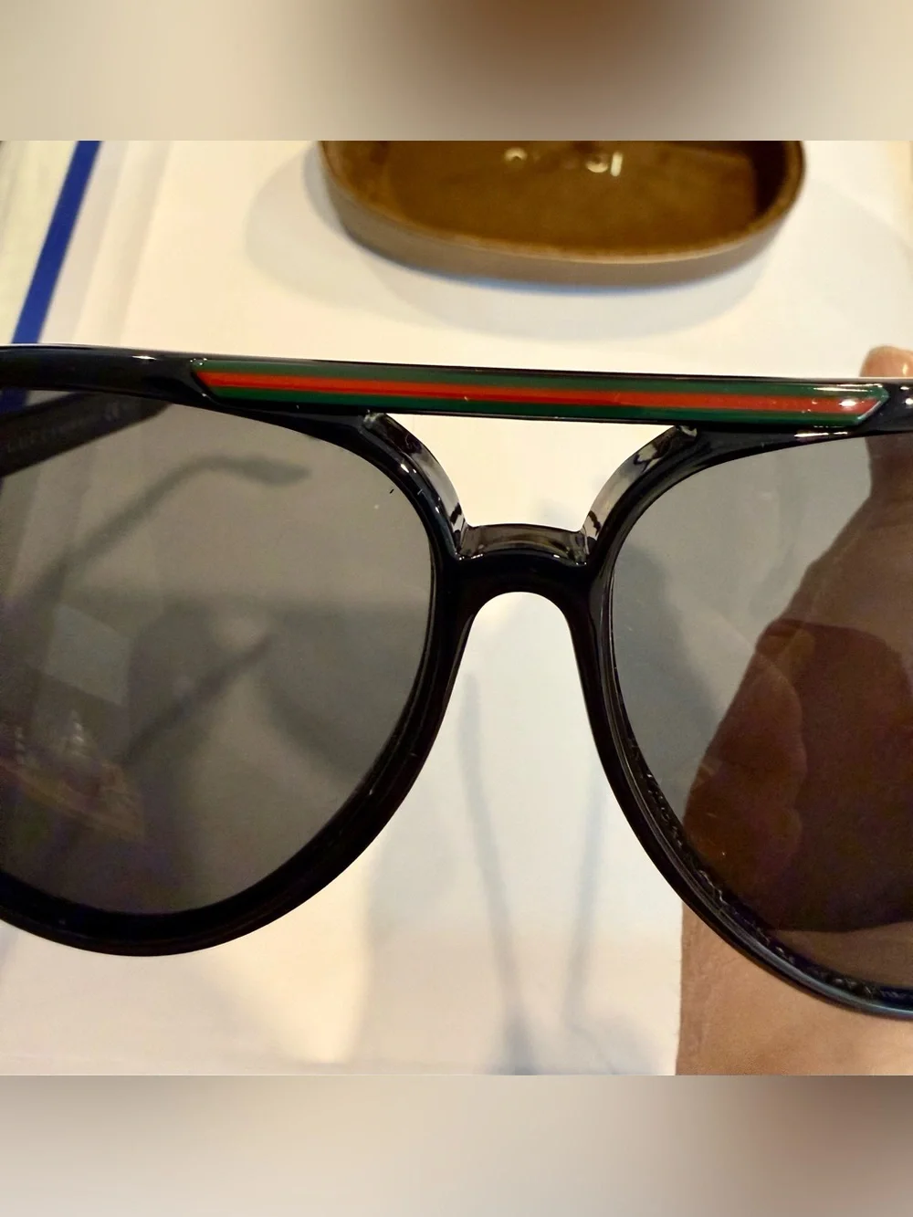 Gucci GG1627/S Aviator Sunglasses Black Italy w/ Case Box